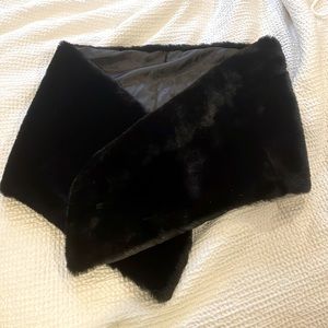 Black Fur Shawl